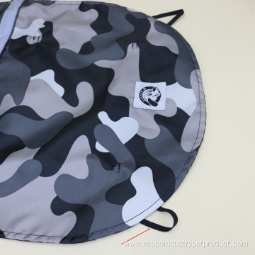 Outdoor Camouflage Custom Designer Pet raincoat